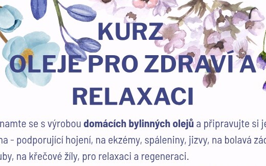 Kurz oleje pro zdraví a relaxaci